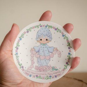Precious Moments 4" decorative plate "You have touched so many hearts"